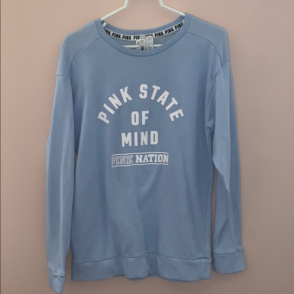 Light Blue PINK sweatshirt